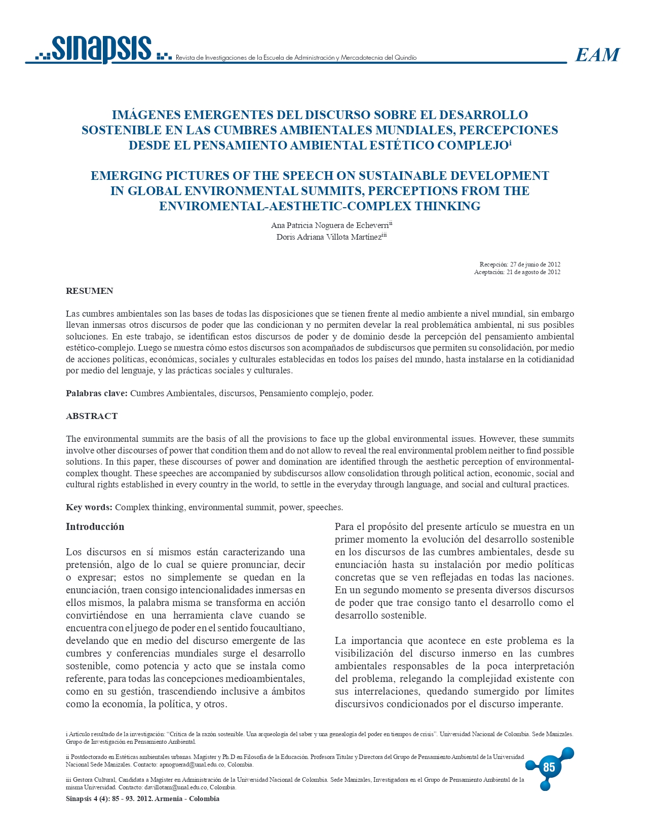 ARTICULO NOGUERA RAMIREZ Y ECHEVERRI COSMOTHEOROS